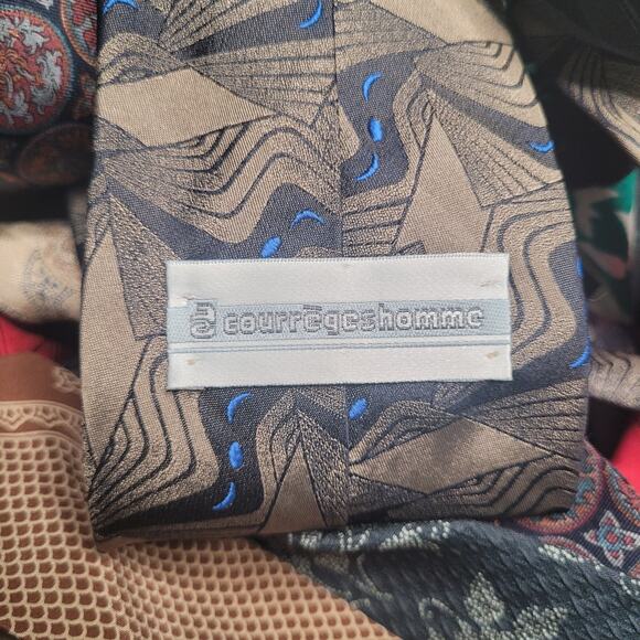 11pc LUXURY DESIGNER Neckties LOT Wholesale Collectors Assorted Crafts Cutter - Picture 7 of 8